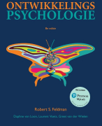 Uitgebreide samenvatting (86 pag) van het boek Ontwikkelingspsychologie - 8e editie - Robert S. Feldman - H1 t/m H13 - incl. Toetsvragen Pearson MyLab