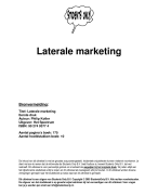 Laterale marketing Samenvatting 