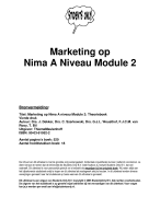 Marketing op Nima-A niveau Samenvatting 