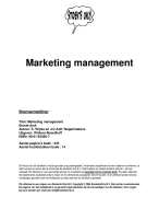 Marketing management Samenvatting 
