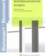 Bedrijfseconomische Analyses Samenvatting 
