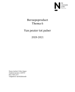 Beroepsproduct Thema 6 PABO 2