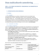 samenvatting MULTICULTURELE SAMENLEVING