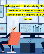 Evaluation and Critical Analysis of Corporate Excellence in Emirate Airlines for TQM Implementation to Improve Their Quality Services