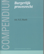 Compendium van het Burgerlijk procesrecht Samenvatting 
