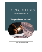 Bestuursrecht 2 Hoorcolleges Vastgoedkunde leerjaar 2