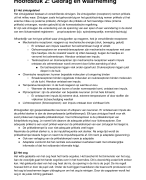 Samenvatting Thema 2 Gedrag en Waarneming - Biologie voor jou 5 VWO