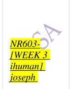 NR603- [WEEK 3  ihuman]  joseph  camella 65yrs  ‘dyspenea  [GRADE A+  2022\2023