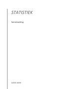 Samenvatting Statistiek 2