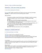 Socius Gedragswetenschappen Jaar 6, Hoofdstuk 1 en 2