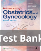 Beckmann and Ling's Obstetrics and Gynecology 8th Edition by Dr. Robert Casanova Test Bank