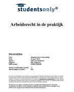 Arbeidsrecht in de praktijk Samenvatting 