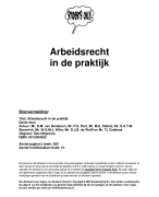 Arbeidsrecht in de praktijk Samenvatting 