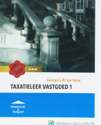 Taxatieleer vastgoed 1 Samenvatting 