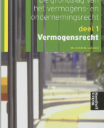 De grondslag van het vermogens-en ondernemingsrecht 1 Vermogensrecht Samenvatting 