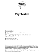 Psychiatrie Samenvatting 