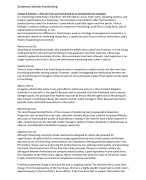 Summary all articles Franchising