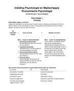 Econonomische Psychologie Uitwerkingen Hoorcolleges