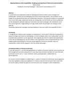 Samenvatting artikel Welch (2012) - Appropriateness and acceptability
