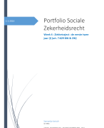 bijeenkomst 4 portfolio sociale zekerheidsrecht behaald punt 8 
