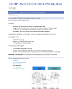 Samenvatting communicatieve Ontwikkeling 