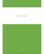 Samenvatting dysphagia / dysfasie in het Nederlands