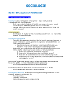 Sociologie samenvatting KULeuven