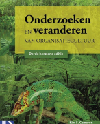 Onderzoeken en veranderen van organisatiecultuur hoofdstuk 1