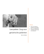 Samenvatting geriatrie en gerontologie uitgebreid