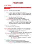 Samenvatting Functieleer, deel 1