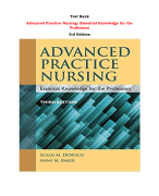 Test Bank For Advanced Practice Nursing: Essential Knowledge for the Profession  3rd Edition By Susan M. DeNisco, Anne M. Barker |All Chapters,  Year-2023/2024|