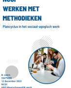 Geslaagde NCOI module Werken met Methodieken - Plancyclus Fontaine - HBO Maatschappelijk werk 2023