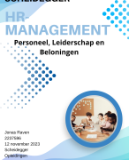 Geslaagde Scheidegger moduleopdracht HR-Management 2023 - Personeel, Leiderschap en Beloningen - Motiveren medewerkers - cijfer 8,5