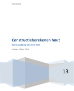 Constructie berekenen hout