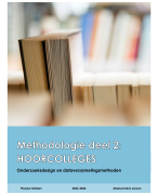 Methodologie deel 2 met werkcollege: onderzoeksdesign en dataverzamelingsmethoden - KWANTITATIEF LUIK