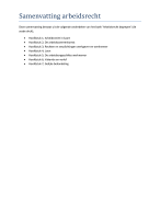 Samenvatting arbeidsrecht begrepen