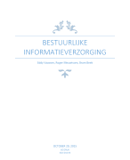 Samenvatting Bestuurlijke Informatie Voorziening BIV 1 Hogeschool Utrecht theorie tentamen