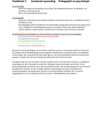 Hoofdstuk 3 Pedagogiek en psychologie