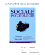 Samenvatting sociale psychologie Fontys Bedrijfskunde MER blok 3
