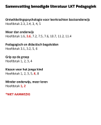 Samenvatting LKT pedagogiek