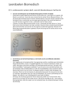 Samenvatting leerdoelen BMD (Biomedisch) blok B leerjaar 1