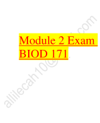 BIOD 171 Module 2 Exam (3 Versions, Latest-2023 BIOD171 Module 2 Exam / BIOD 171 Microbiology Module 2 Exam: Essential Microbiology W/ Lab: Portage Learning |100% Correct Q & A|