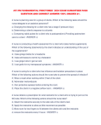 ATI PN FUNDAATI PN FUNDAMENTAL PROCTORED  2024 EXAM GURANTEED PASS  QUESTION AND CORRECT ANSWER 100% GRADED A+.MENTAL PROCTORED  2024 EXAM GURANTEED PASS  QUESTION AND CORRECT ANSWER 100% GRADED A+.