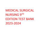 Test Bank for Medical-Surgical Nursing: Concepts for Clinical Judgment and Collaborative Care 11th Edition by Donna D. Ignatavicius, All chapters 1 - 74, A+ guide.