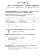 Samenvatting Externe verslaggeving / Jaarverslaggeving 7e druk