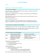 samenvatting orthopedagogiek - eerste jaar ortho aan KdG