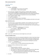 Ratios summary 