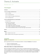 Practicum KLP - samenvatting - thema 3: activatie