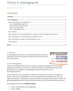 Practicum KLP - samenvatting - thema 4: adviesgesprek