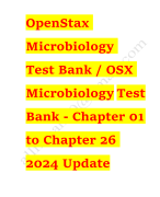 Test bank osx microbiology chapter_01 to chapter_26 Latest Update 2023-2024